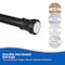 Kenney Mfg Twist & Fit 1in Tension Utility Rod, 48-84in, Black KNUTLYLC/5R - alternate 6